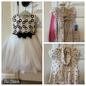 2T’s NWT Marmellata dress, NWT Tommy Bahama set and NWOT Duck Duck Goose romper